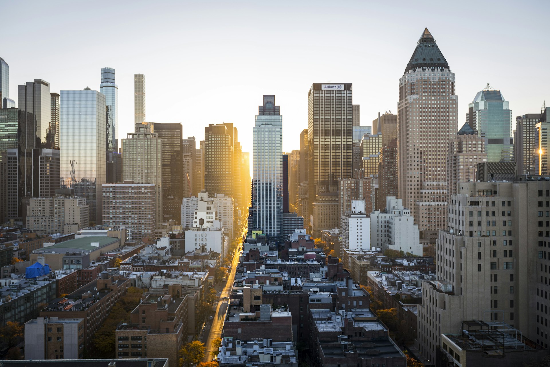 City skyline representing commercial momentum and growth