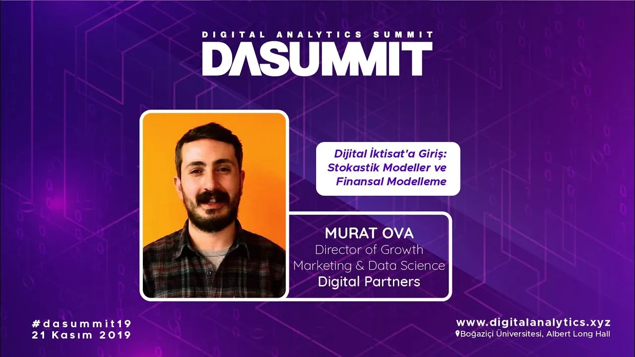 Murat Ova speaking at Digital Analytics Summit 2019